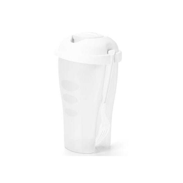 Copo Salada 850ml com Garfo e Suporte para Molho BRANCO 7055d1 1520455106